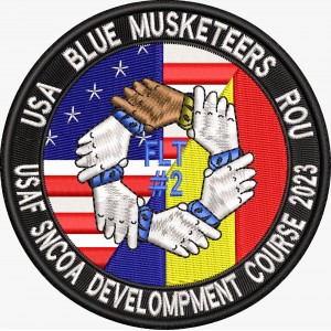 EMBLEMA SCHIMB EXPERIENTA " USA BLUE MUSKETEERS "