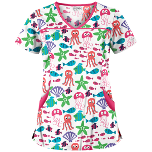 Bluza medicala   Octo Starfish Melon Princess Seam   (UA864MEO)